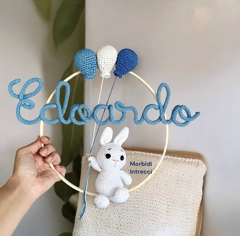 Coccarda CONIGLIETTO 1 nome