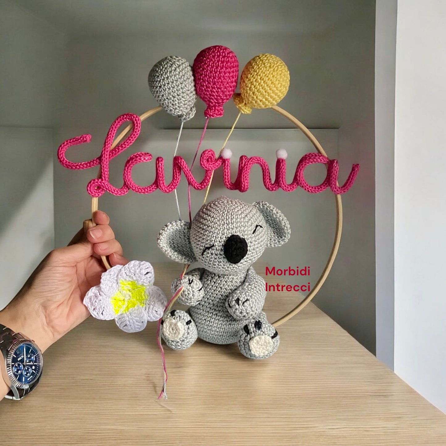 Koala con fiore 1 nome