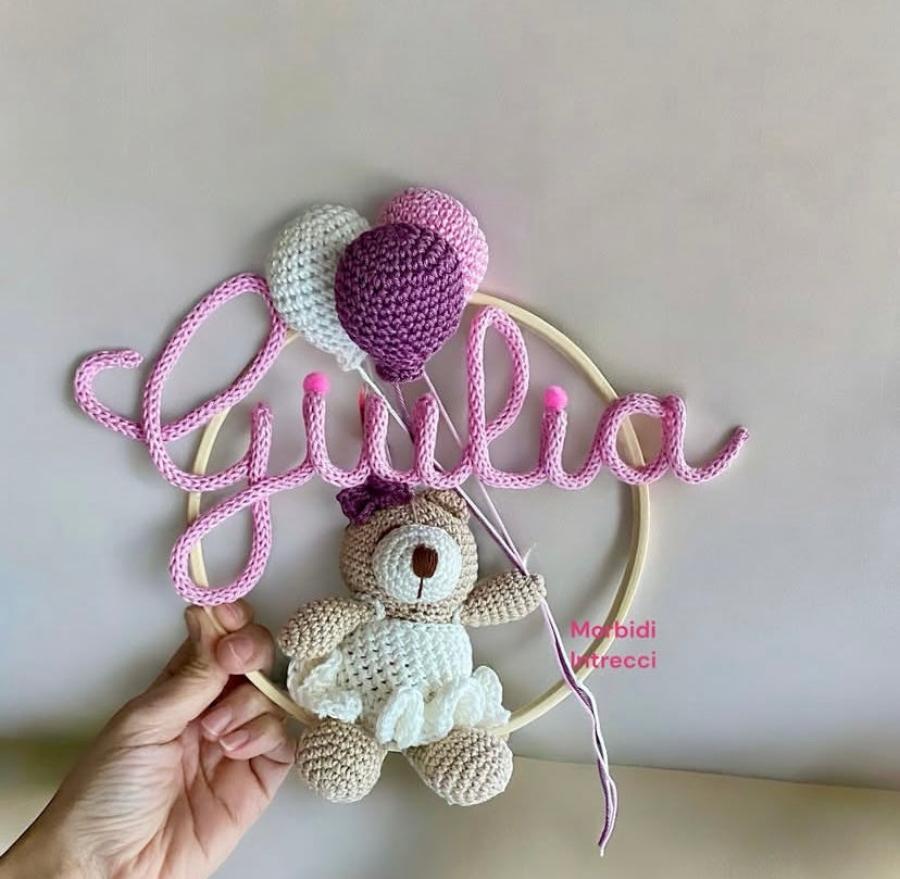 Coccarda piccola Orsetta max 4 lettere