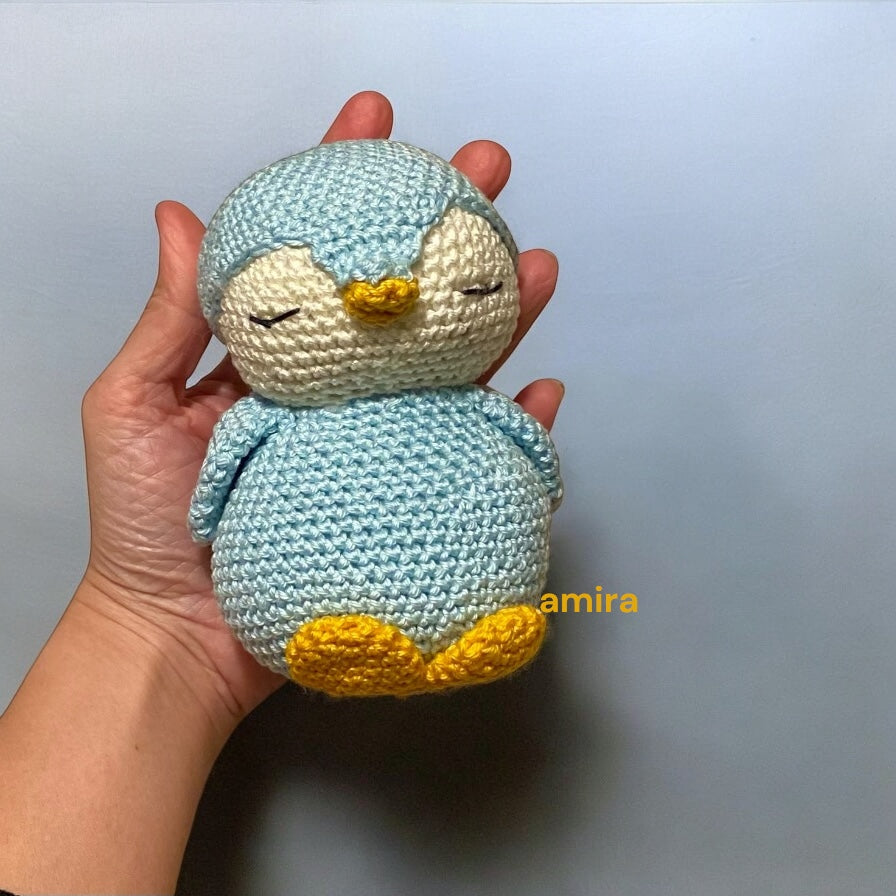 Peluche pinguino celeste