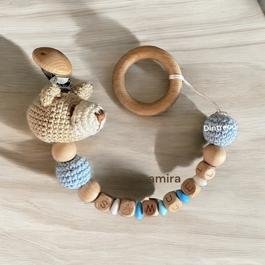 Portaciuccio orso con nome