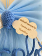 Fiocco/cerchio in tulle max8 lettere